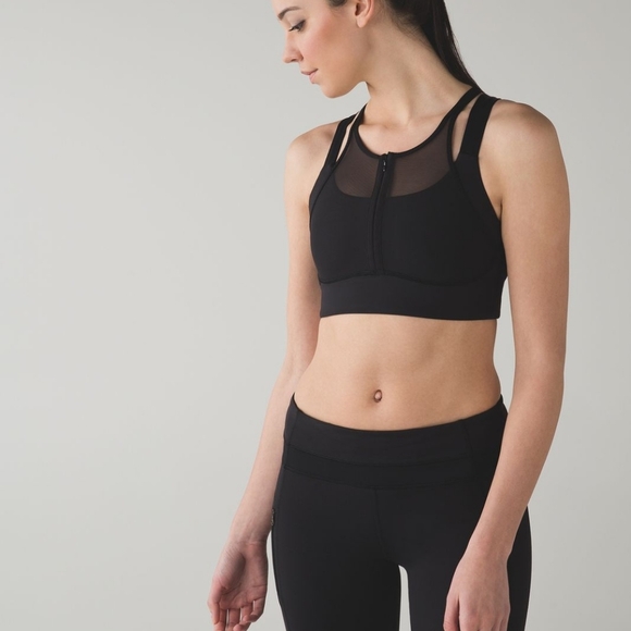 Lululemon Ready Set Sweat Mesh Bra - Picture 1 of 9